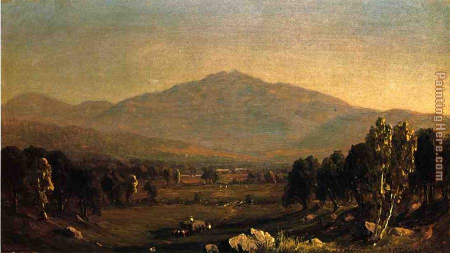 Mount Washington painting - Sanford Robinson Gifford Mount Washington art painting